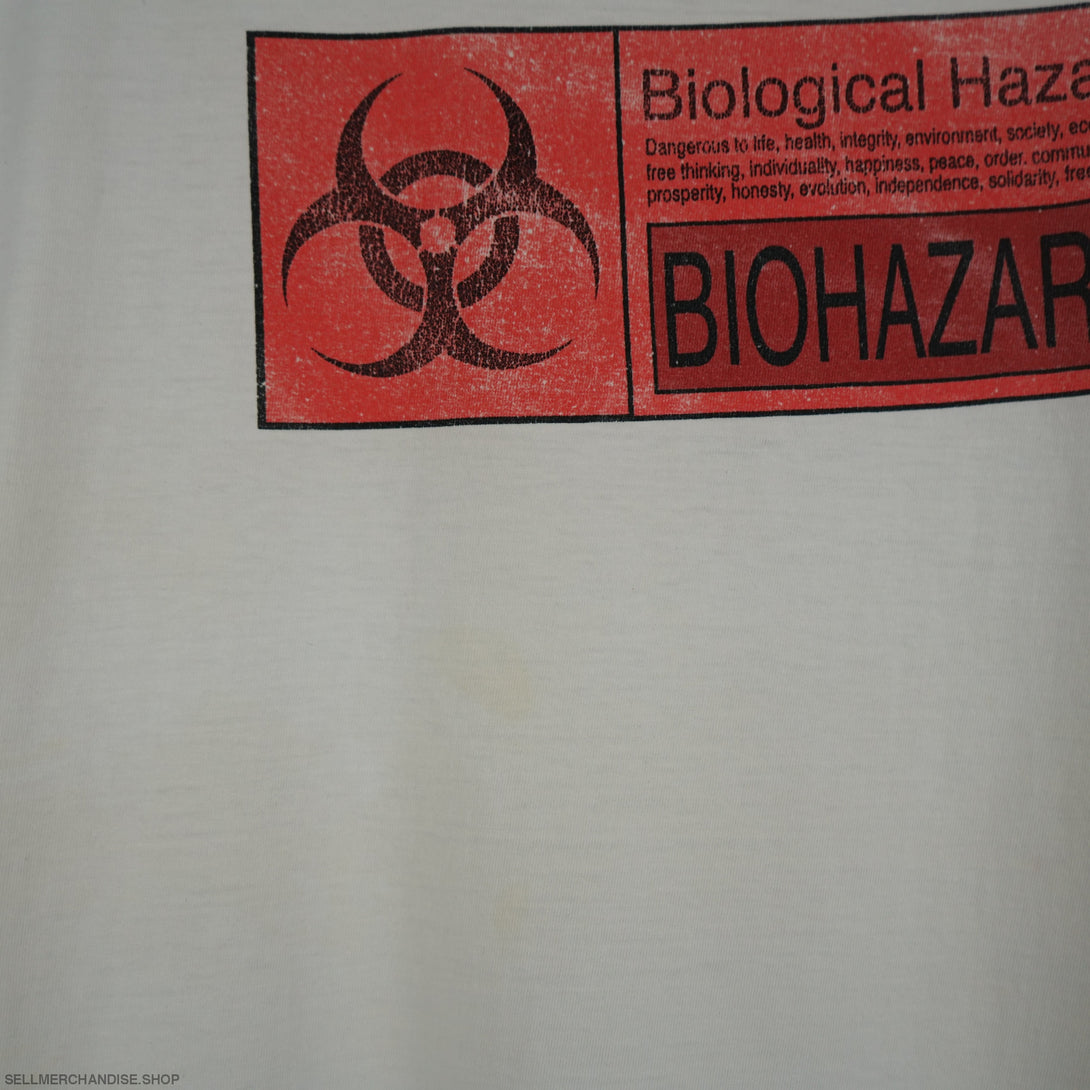 Vintage Biohazard t shirt 2002