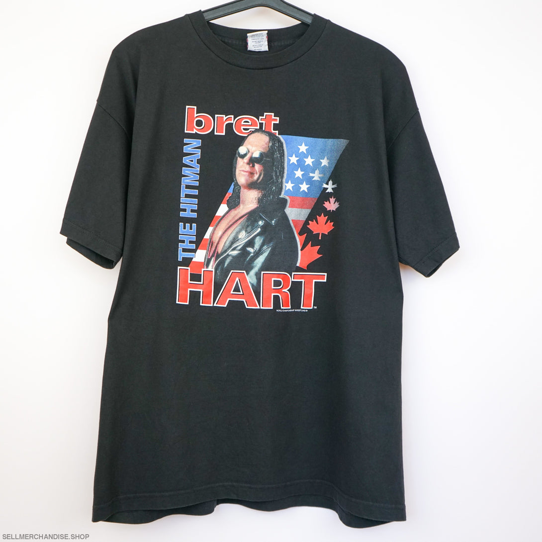 Vintage Bret Hart t shirt 1990s WWF