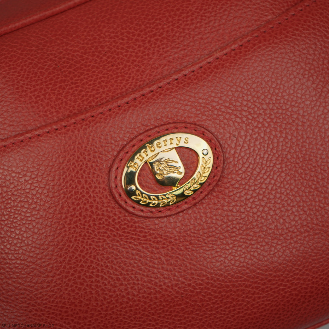 vintage Burberrys Leather Crossbody bag
