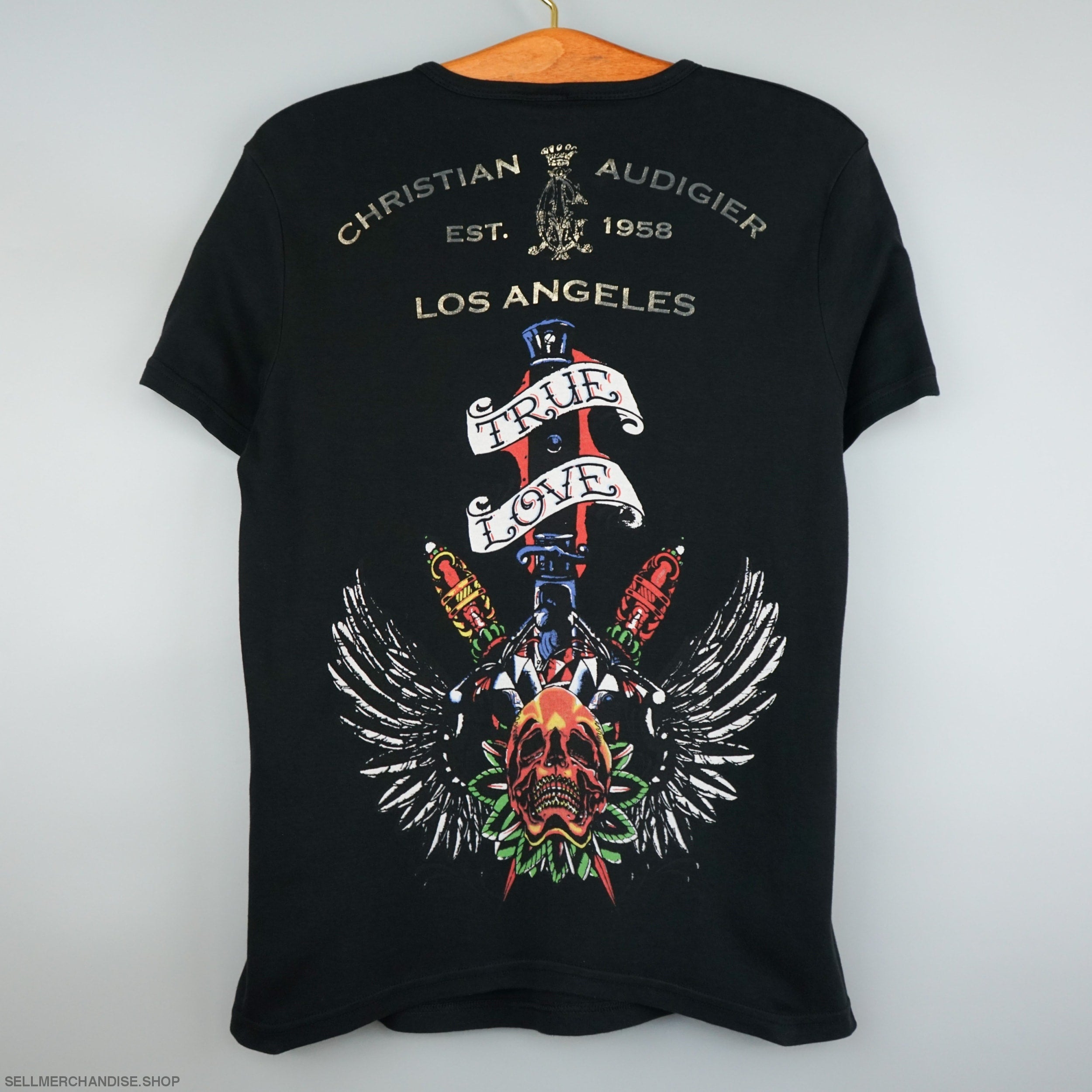 vintage Christian Audigier Black Panther t shirt Made In USA