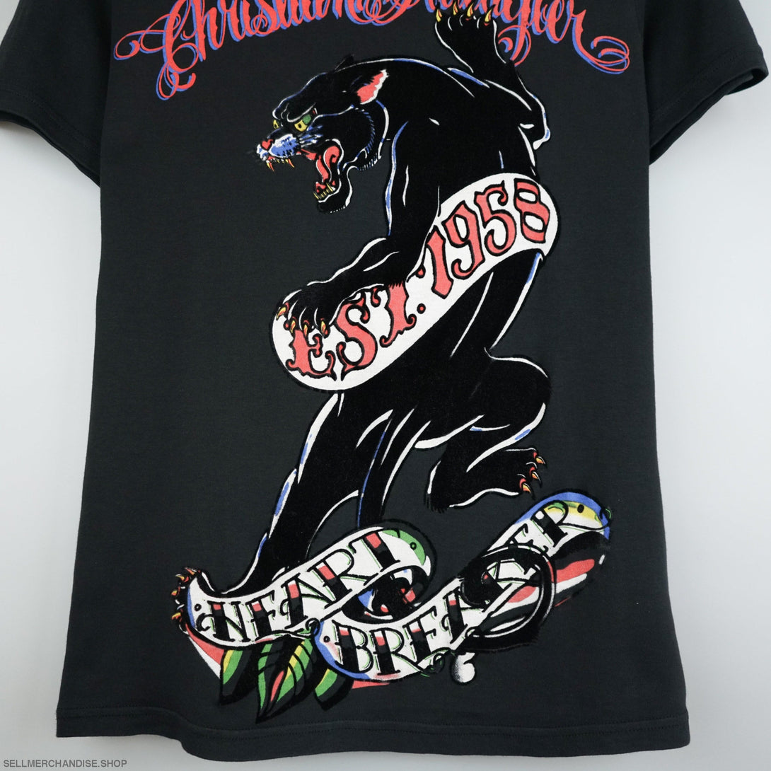 Christian Audigier Black Panther t shirt Made In USA