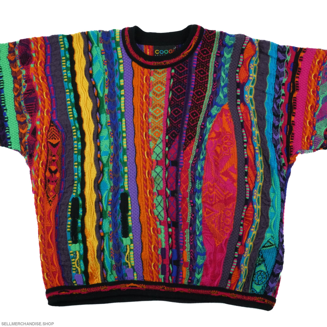 Vintage Vintage Coogi Sweater Multicolor Textured 3D Knit