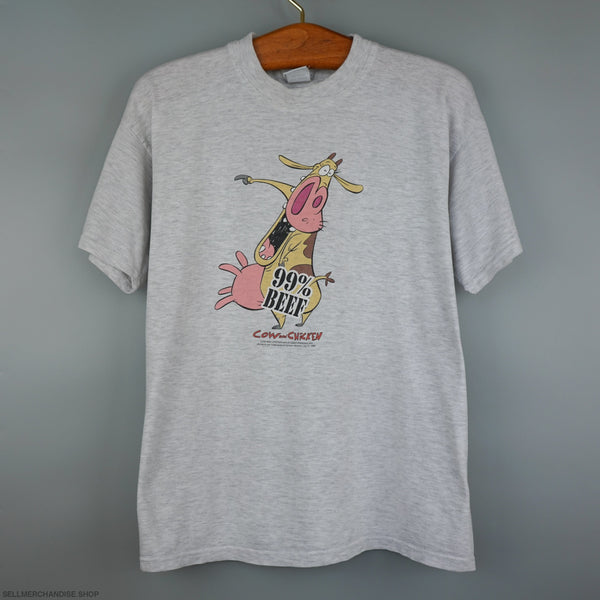 Vintage Cow and Chicken t shirt 1999 Cartoon Network tee
