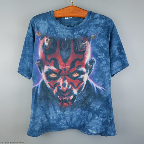 Vintage Darth Maul t shirt 1990s Star Wars Liquid Blue