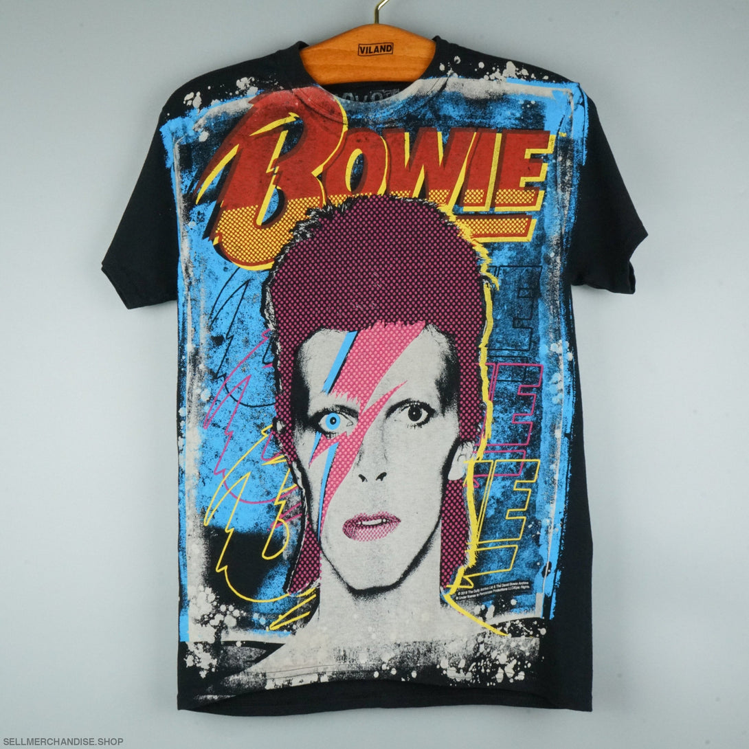 David Bowie t shirt Liquid Blue 2019