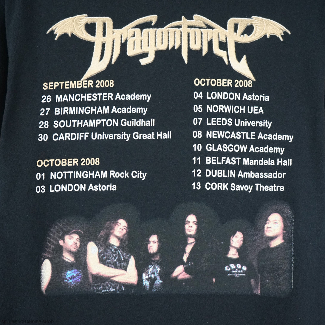 vintage Dragonforce t shirt 2998 tour band