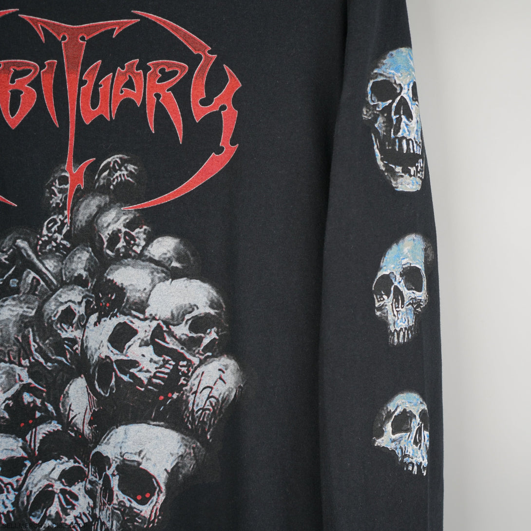 Vintage early 00s Obituary t-shirt Chopped in Half