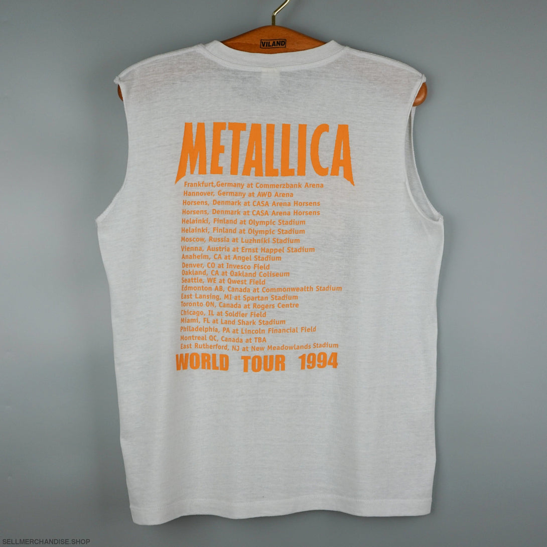 Vintage Metallica t shirt 1994 tour Single Stitch
