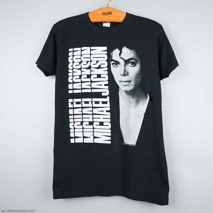 Michael Jackson t shirt 1987 thrashed
