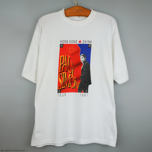 vintage Paul Simon t shirt 1991 China tour