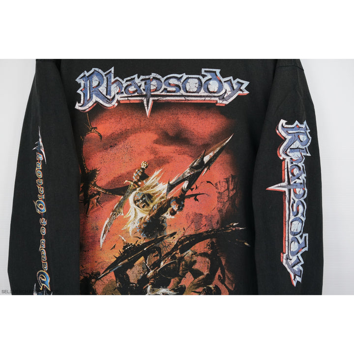 Vintage Rhapsody t shirt 2000 power metal 