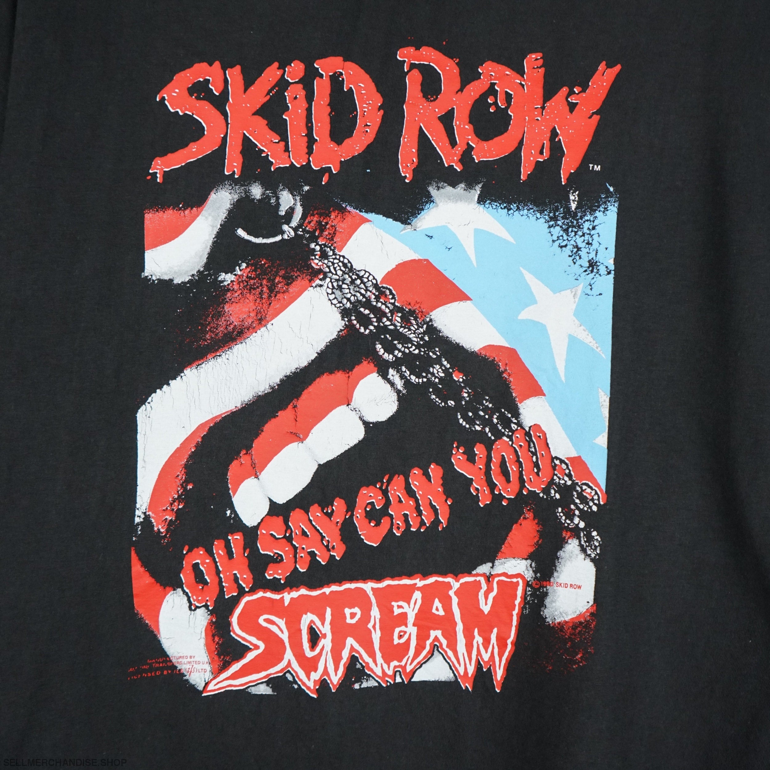 vintage Skid Row t shirt 1990 Single Stitch | SellMerchandise