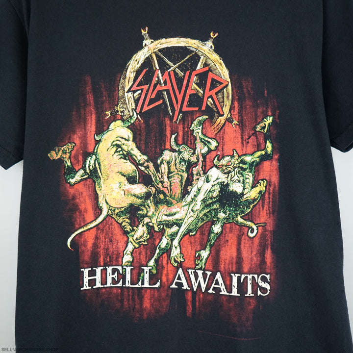 Vintage Slayer t shirt early 2000s Hell Awaits