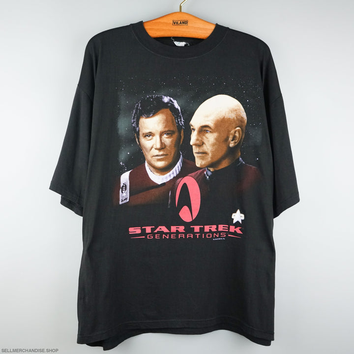 Vintage Star Trek t shirt 1990s Patrick Stewart