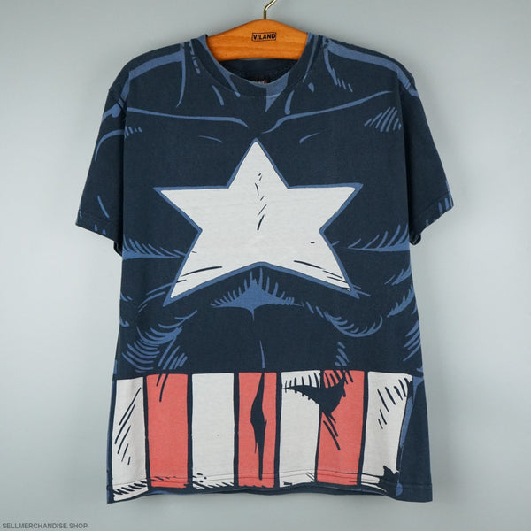 y2k 2000s Captain America All Over Print t-shirt